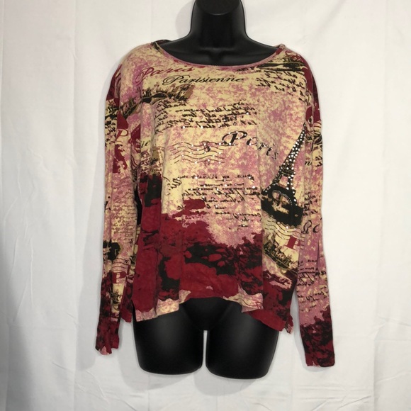 KEREN hart Tops - KEREN Hart Paris Long Sleeve Shirt